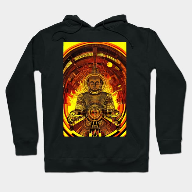 Flaming Buddha Hoodie by Trip Tank